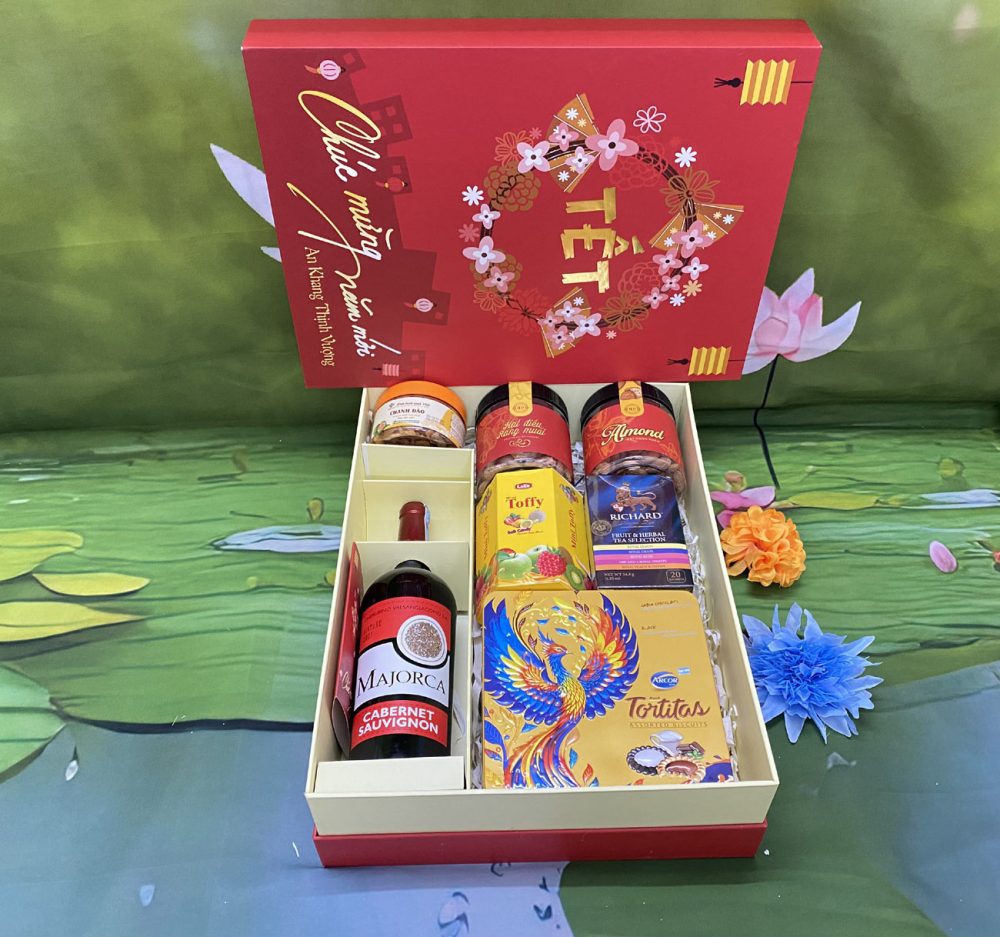 Hộp quà tết 800K | Giá tốt, sang trọng, chất lượng