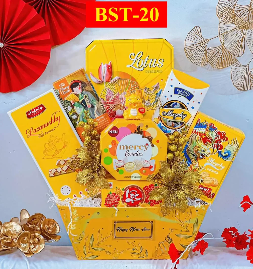 Giỏ quà tết 400k | Mẫu mới 2025