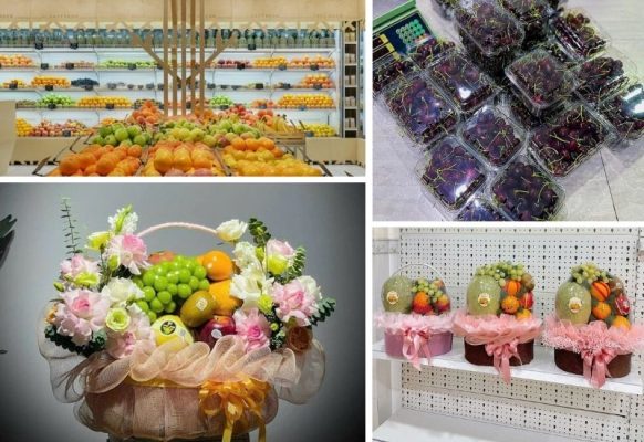Cửa hàng giỏ quà tết trái cây