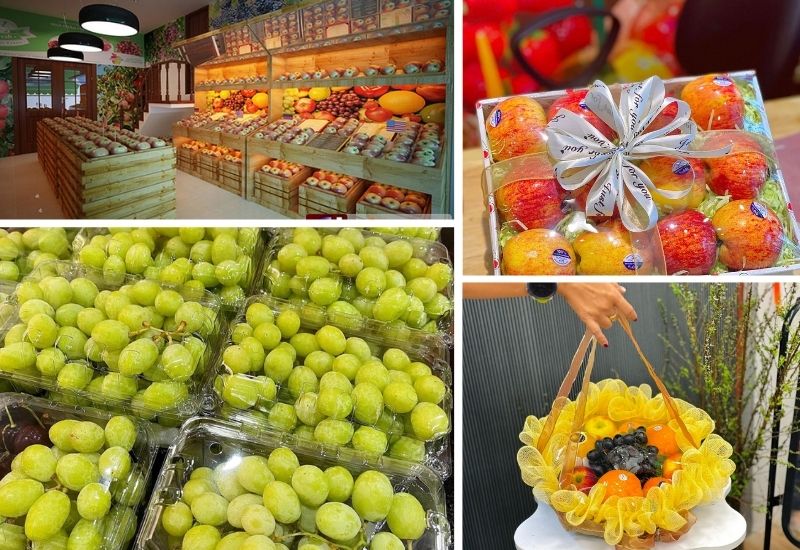 Giỏ quà tết trái cây đẹp